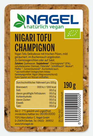 Tofu Champignon, BIO, Nagel, 190g