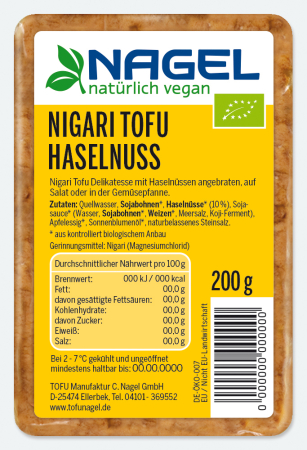 Haselnustofu, BIO, Nagel, 200g