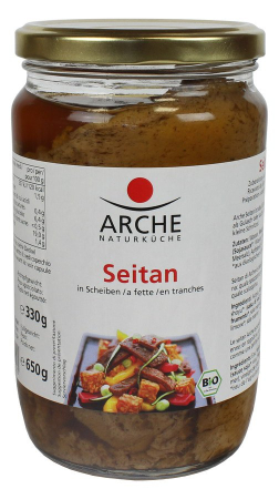 Seitan in Scheiben, BIO, 650.0 g, Arche Naturküche, Abtropfgewicht 330.0 g