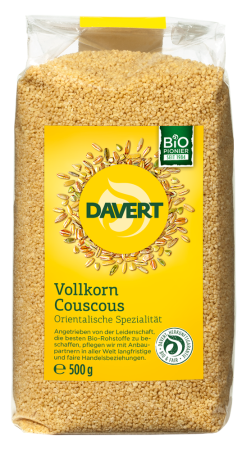 (MHD: 04.12.24) Vollkorn Couscous, BIO, Davert, 500g