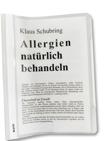 Schubring, Klaus: Allergien natürlich behandeln, 10 Seiten, Schnellhefter