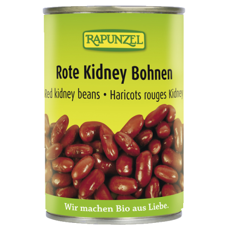 Rote Kidney Bohnen in der Dose, BIO, 400.0 g, Rapunzel, Abtropfgewicht 250.0 g