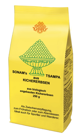 Tsampa aus Kichererbsen, BIO, Sonam's Tsampa, 250g