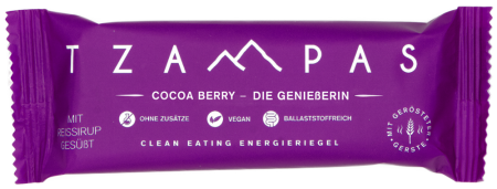 TZAMPAS Energy Bar Cacoa Berry, BIO, ETHCL Food Labs, 40g