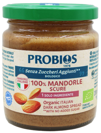 Dunkles Mandelmus, BIO, Probios, 200g