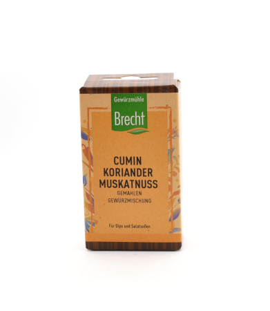 Cumin-Korriander-Muskatnuss gemahlen Gewürzmischung, Brecht, 35g