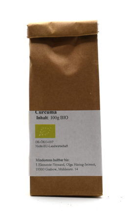 Curcuma, BIO, Selbstabfüllung, 100g