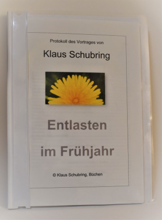 Schubring, Klaus: Entlasten im Frühjahr, 52 Seiten, Schnellhefter