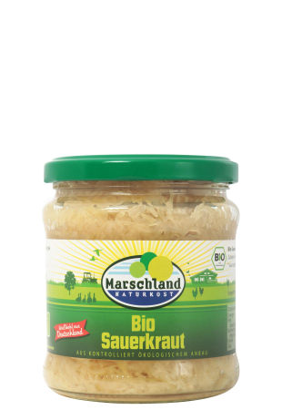 Sauerkraut, BIO, Marschland, 350g / Abtropfgewicht 335g