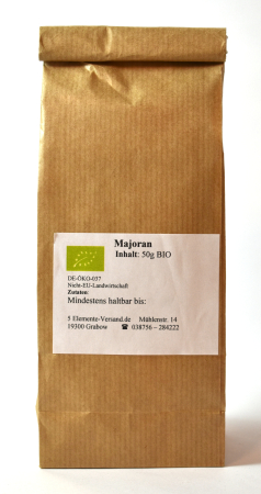 Majoran, BIO, Selbstabfüllung, 50 g