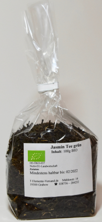 Jasmin, Grüntee China, BIO, Selbstabfüllung, 100g