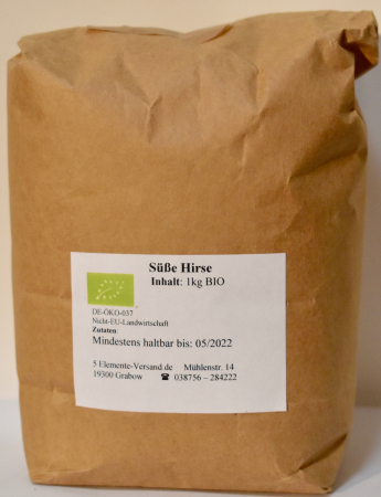 Hirse süß, BIO, Selbstabfüllung, 1 kg