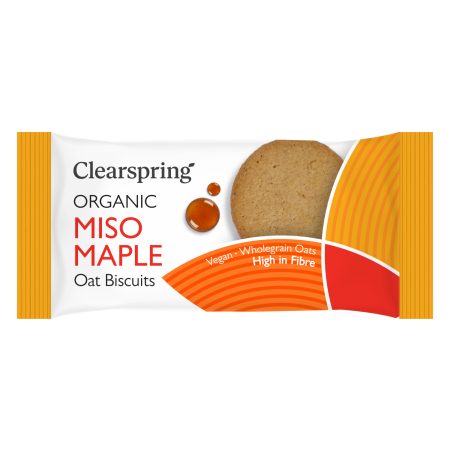 Haferkekse - Miso & Ahornsirup, BIO, Clearspring, 40g