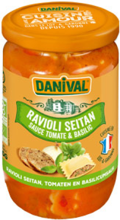 Ravioli mit Seitan & Basilikum, BIO, Danival, 670 g