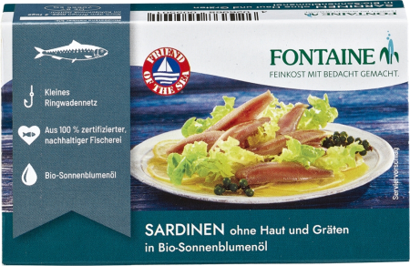 Sardinen ohne Haut und Gräten, Fontaine, 120g