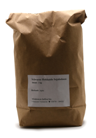 Hokkaido Schwarze Sojabohnen, Selbstabfüllung, 1kg