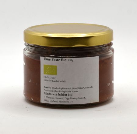 Ume Paste, (Umeboshipaste) BIO, 500g, Selbstabfüllung