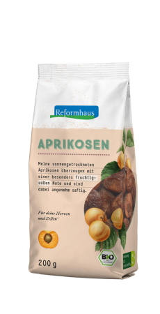 Aprikosen, ganz, süß, groß, BIO, Reformhaus, 200 g