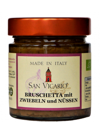 Bruschetta Zwiebeln, BIO, San Vicario, 190g