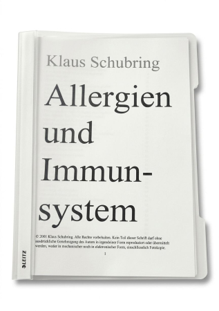 Schubring, Klaus: Allergien und Immunsystem, 66 Seiten, Schnellhefter