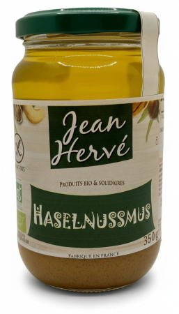 Haselnussmus, BIO, Jean Hervé, 350g
