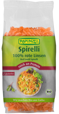 Rote Linsen Spirelli, BIO, Rapunzel, 300g