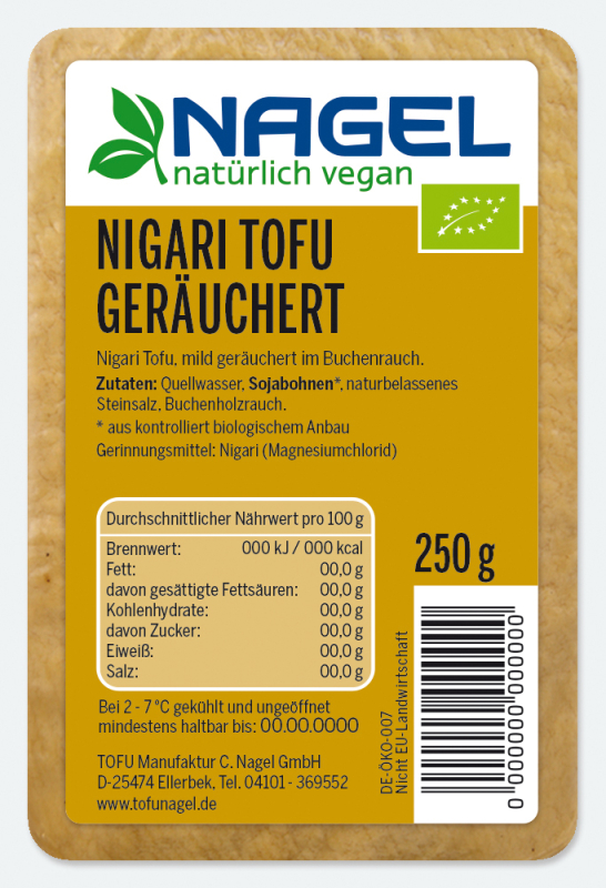 Tofu geräuchert, BIO, Nagel, 250g