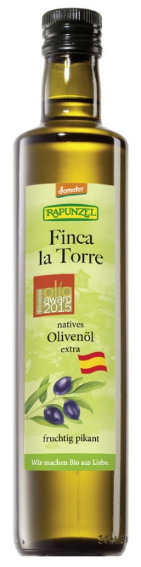 Olivenöl Finca la Torre, nativ extra, demeter, BIO, 0.5 l, Rapunzel