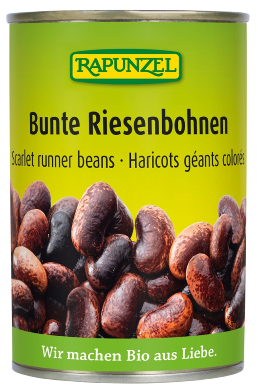 Bunte Riesenbohnen in der Dose, BIO, Rapunzel, 400g