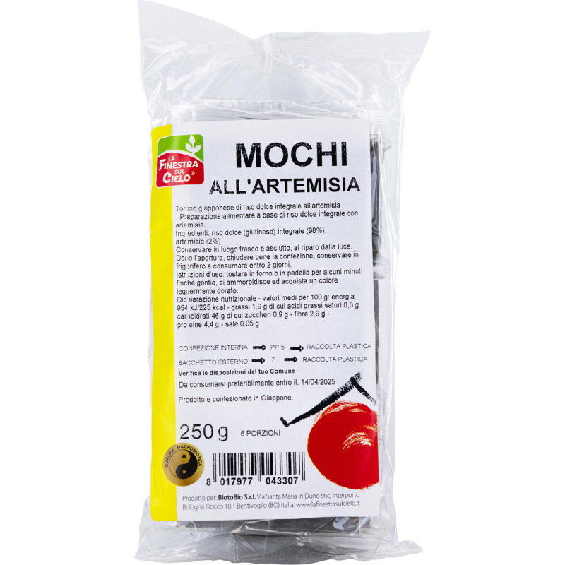 Mochi mit Beifuß, La Finestra sul Cielo, 250g (6 Portionen)