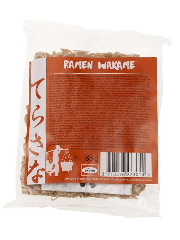[MHD:08.01.2026] Ramen Wakame Algen, Terrasana, 88g