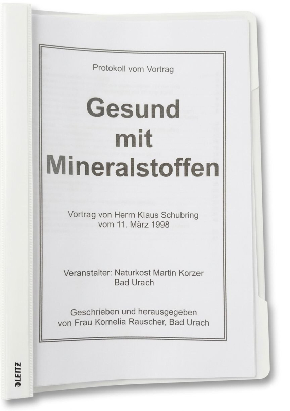 Schubring, Klaus: Gesund mit Mineralstoffen, 47 Seiten, Schnellhefter