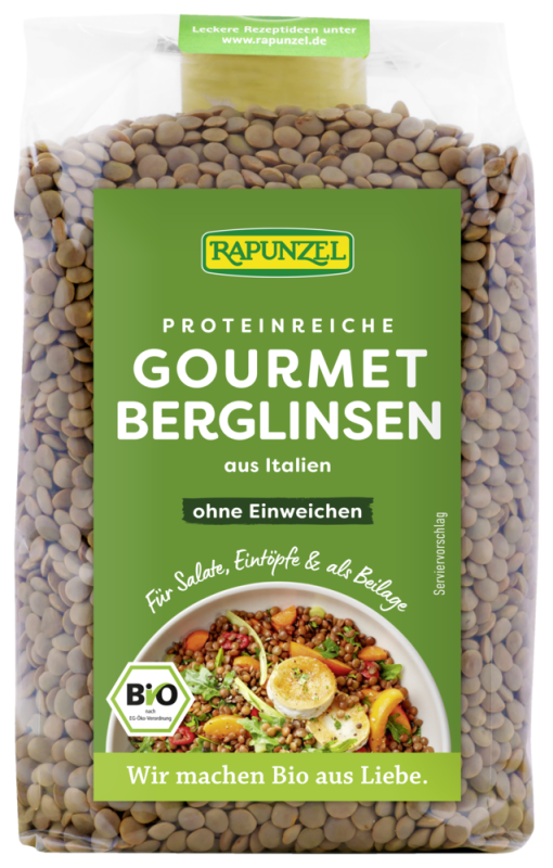 Gourmet Berg-Linsen braun, BIO, 500.0 g, Rapunzel