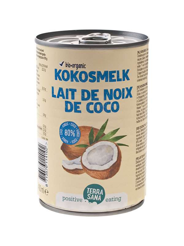 Kokosmilch 80%, BIO, TerraSana, 400 ml