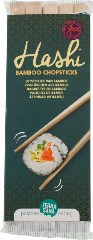 Hashi Bambus-Essstäbchen, TerraSana, 1 Packung