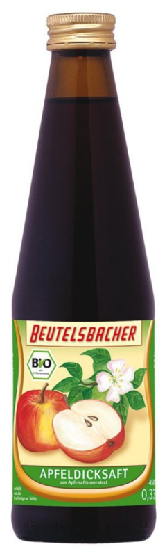 Apfeldicksaft, BIO, Beutelsbacher, 0,33l