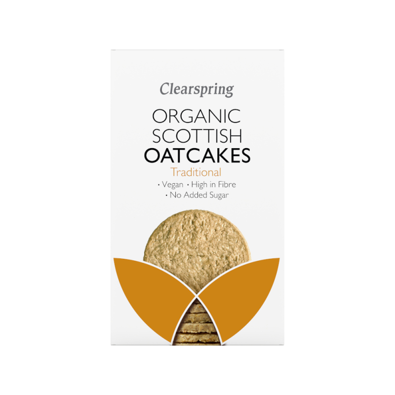 Hafergebäck natur (Oat Cakes), BIO, Clearspring, 200g