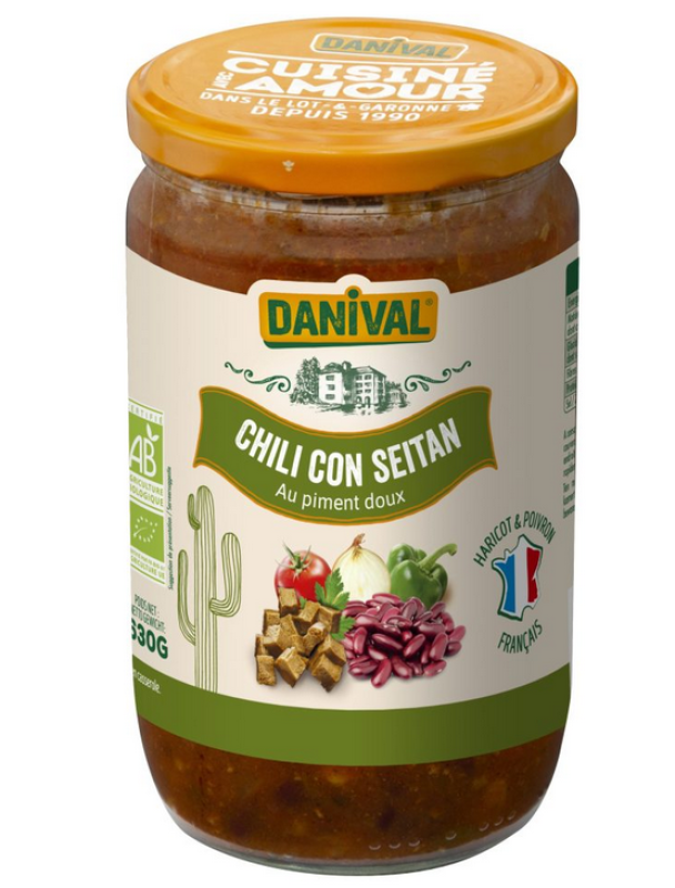 Chili con Seitan, BIO, Danival, 630g