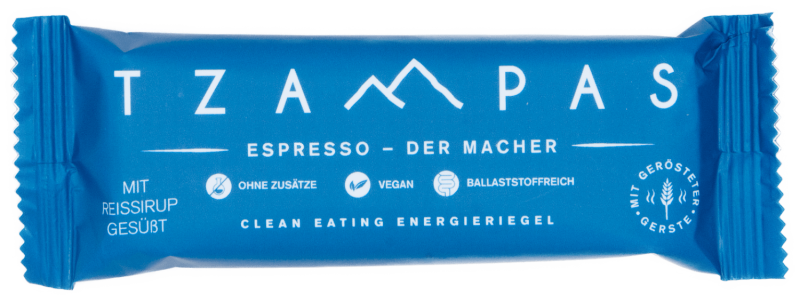 TZAMPAS Energy Bar Espresso, BIO, ETHCL Food Labs GmbH, 40 g