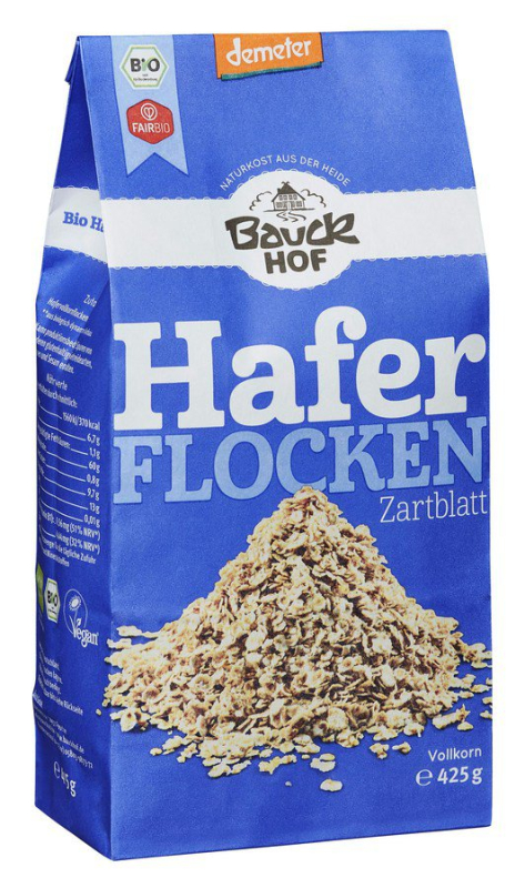 Haferflocken Zartblatt Demeter, BIO, Bauckhof, 425g