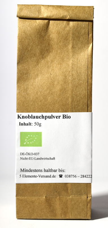 Knoblauchpulver, BIO, Selbstabfüllung, 50 g