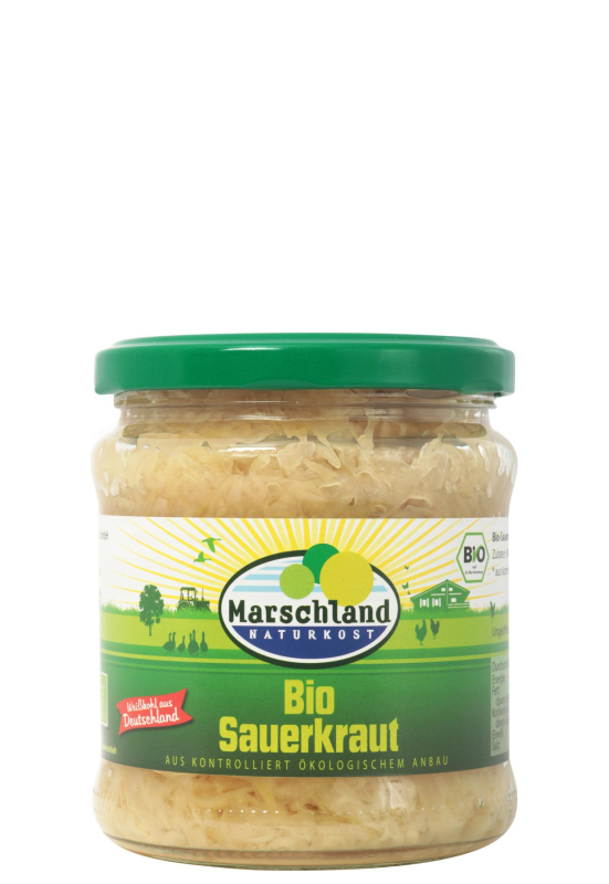 Bioland Bio-Sauerkraut 370 ml Gl. MARSCHLAND, BIO, 350.0 g, Marschland