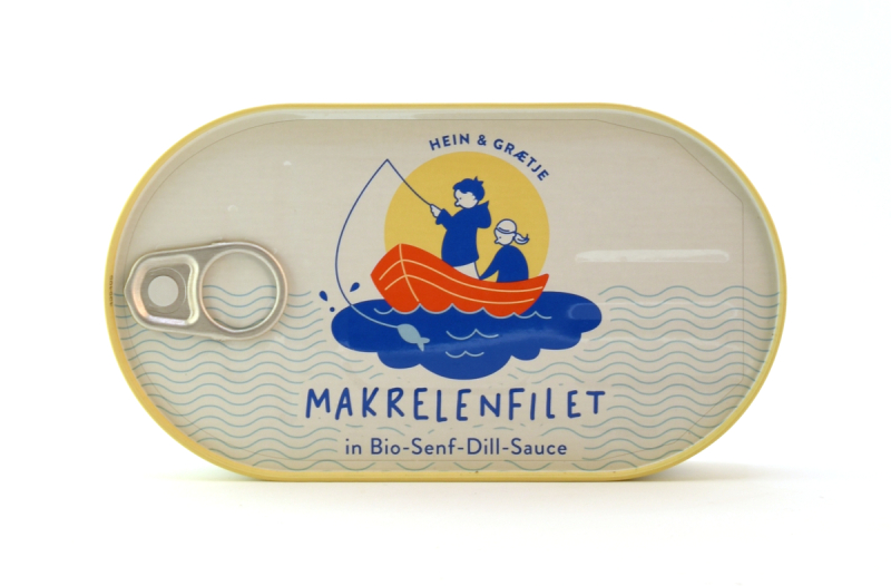 Makrelenfilet in Bio- Senf- Dill- Sauce, Heine & Graetje, 200 g