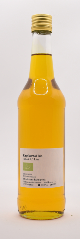 Rapskernöl, BIO, 0,5l, Selbstabfüllung