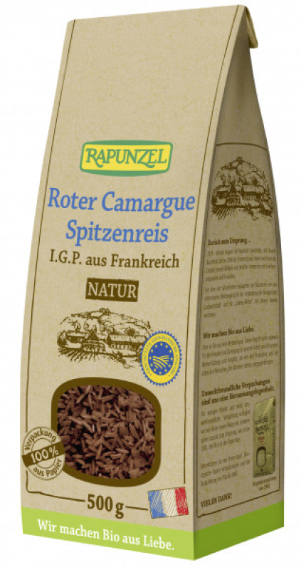 Roter Carmargue Spitzenreis, BIO, 500 g, Rapunzel