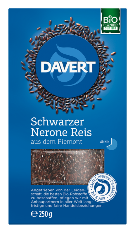 Schwarzer Nerone Reis, BIO, Davert, 250g