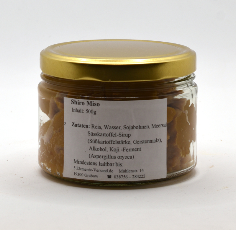 Shiro Miso im Glas, unpasteurisiert, Selbstabfüllung, 500 g