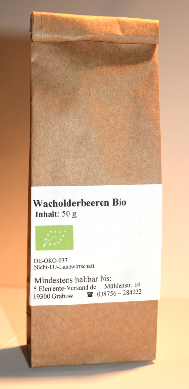 Wacholderbeeren, BIO, Selbstabfüllung, 50 g