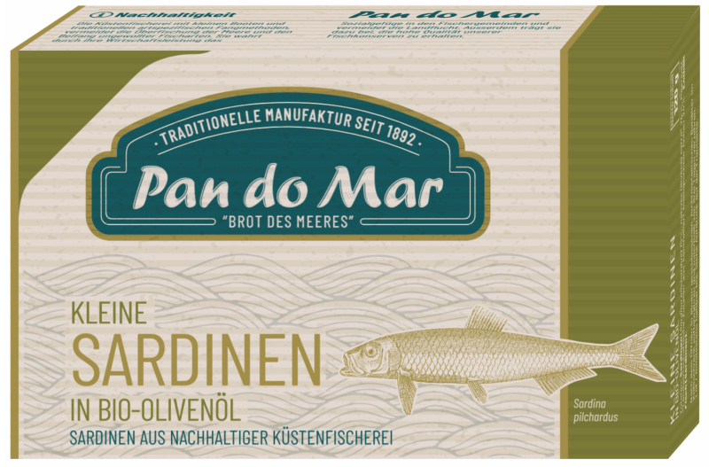 Kleine Sardinen in BIO-Olivenöl, Pan do Mar, 120 g