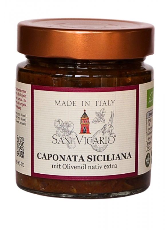 Caponata Siciliana, BIO, San Vicario, 190g
